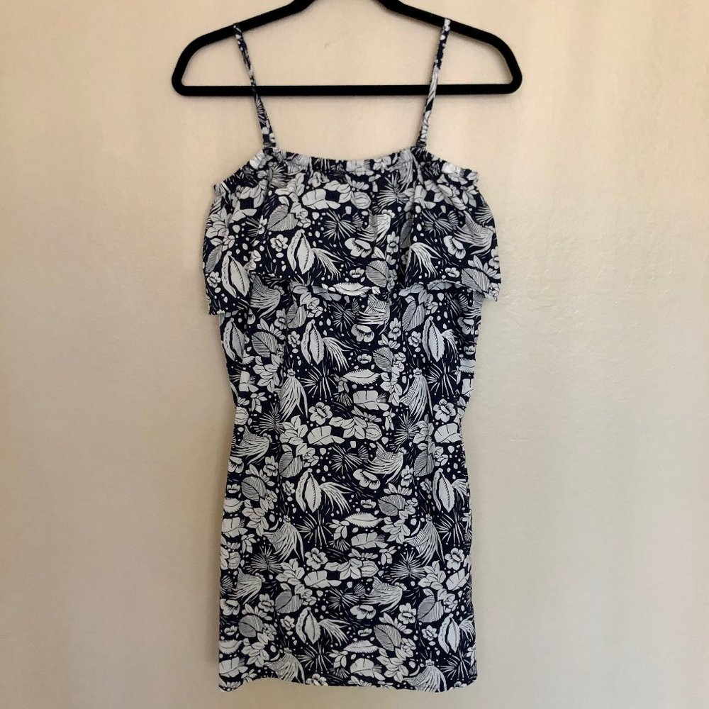 Uniqlo Floral Print Dress Spaghetti Straps Size L